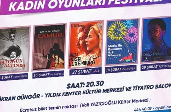 Aydın Büyükşehir Belediyesi Şehir Tiyatrosu &apos;&apos;Kadın Oyunları Festivali''ne Ev Sahipliği Yapacak