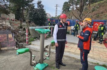 Gölcük Belediyesi'nin desteklediği Gölcük Arama Kurtarma Derneği GESOTİM ekibi, AFAD akreditasyonu alabilmek için AFAD tatbikata katıldı