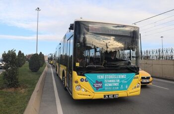 İstanbul'un Yeni Otobüsleri Yollarda