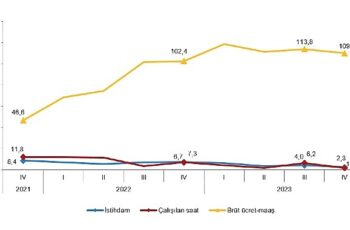 TÜİK: İstihdam endeksi yıllık %2,3 arttı