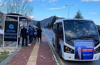 Antalya Büyükşehir'den Akseki'ye ulaşım desteği