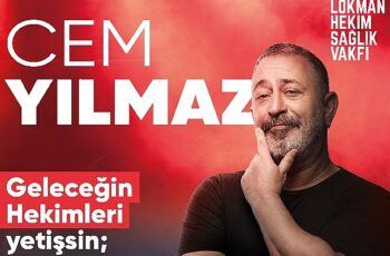 Cem Yılmaz “Geleceğin Hekimleri" yetişsin, “sağlıkta şiddet" bitsin diye sahneye çıkıyor