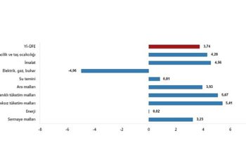 TÜİK: Yurt İçi Üretici Fiyat Endeksi (Yİ-ÜFE) yıllık %47,29 arttı, aylık %3,74 arttı