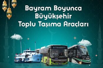 Bayramda ulaşım 3 gün boyunca ücretsiz