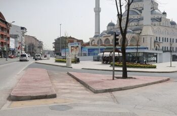 Paşa Cami önünde kavşak düzenlemesi