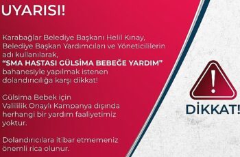 Karabağlar Belediyesi'nden dolandırıcılık uyarısı