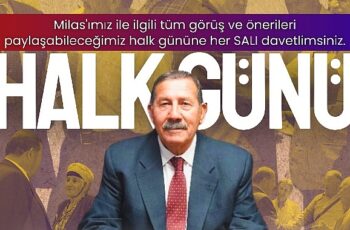 Milas Belediye Başkanı Fevzi Topuz, ilçe sakinlerinin sesini daha yakından duymak ve çözüm odaklı bir iletişim platformu oluşturmak amacıyla “Halk Günü" uygulamasını başlattı