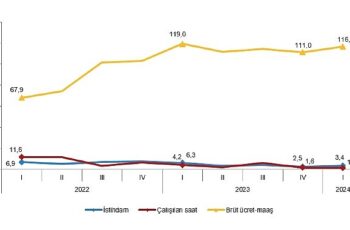 Tüik: İstihdam endeksi yıllık %3,4 arttı