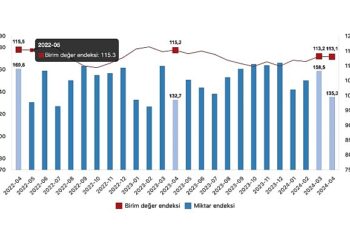 Tüik: İhracat birim değer endeksi %1,9 azaldı