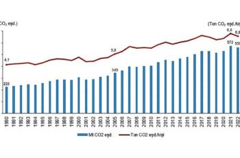 Tüik: Toplam sera gazı emisyonu 2022 yılında 558,3 Mt CO2 eşdeğeri oldu
