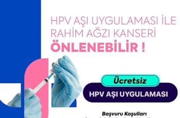 HPV Aşısı için Başvurular Devam Ediyor