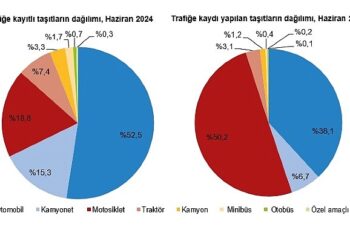 Tüik: Haziran ayında 198 bin 581 adet taşıtın trafiğe kaydı yapıldı