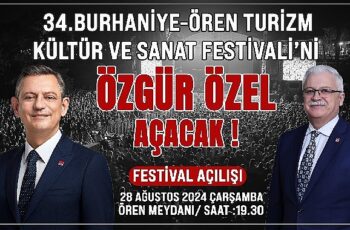 Burhaniye’de Festivali Özgür Özel açıyor