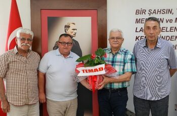 Temad Burhaniye Şube Başkanı Murat Düzköy, Başkan Deveciler’i Makamında Ziyaret Etti