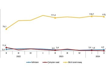 Tüik: İstihdam endeksi yıllık %4,2 arttı