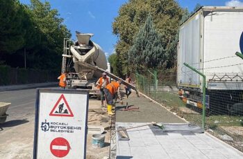 Alikahya Sanayici Caddesi’ne yeni üstyapı