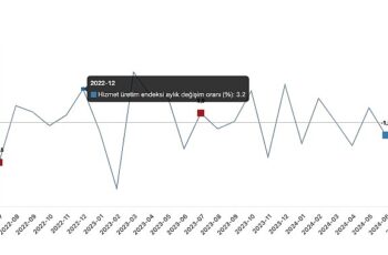 Tüik: Hizmet üretim endeksi yıllık %0,1 azaldı