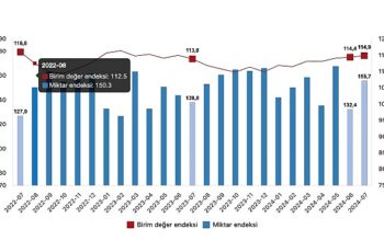 Tüik: İhracat birim değer endeksi %0,9 arttı