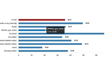 Tüik: Yurt İçi Üretici Fiyat Endeksi (Yİ-ÜFE) yıllık %35,75 arttı, aylık %1,68 arttı