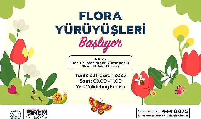 Üsküdar’da Flora Yürüyüşleri Başlıyor