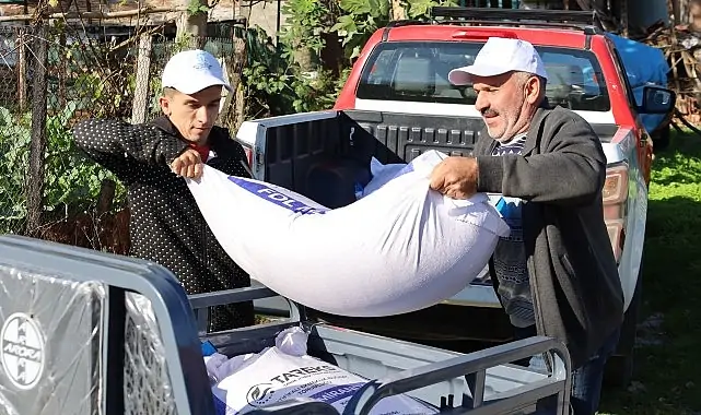 Büyükşehir’den yangın mağduru üreticilere destek