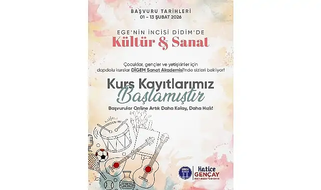 Ege’nin İncisi Didim’de Kültür ve Sanat Kursları Başlıyor