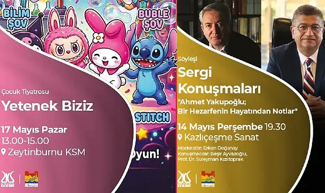 Zeytinburnu Kültür Sanat 11-17 Mayıs Haftalık Etkinlik Takvimi